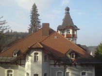 Komplex Esplanade- Hubertus, krytina Tondach, oplechování měď